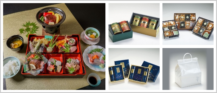 法要の料理と引き出物のイメージ